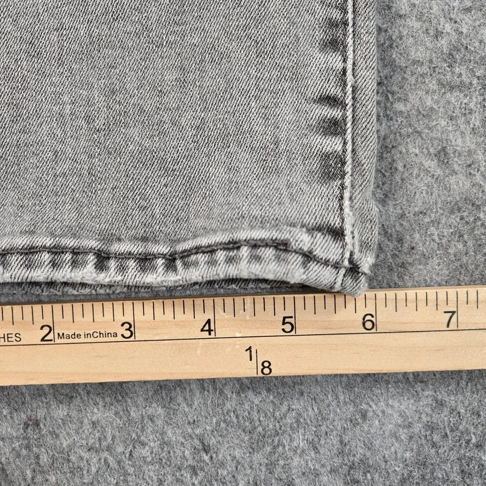 Levis 511 Jeans Mens Gray Slim Straight Stretch Denim Light Wash Fits 29x29
